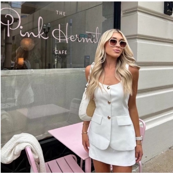 Amanda Uprichard Kya Romper in White M - Picture 4 of 11